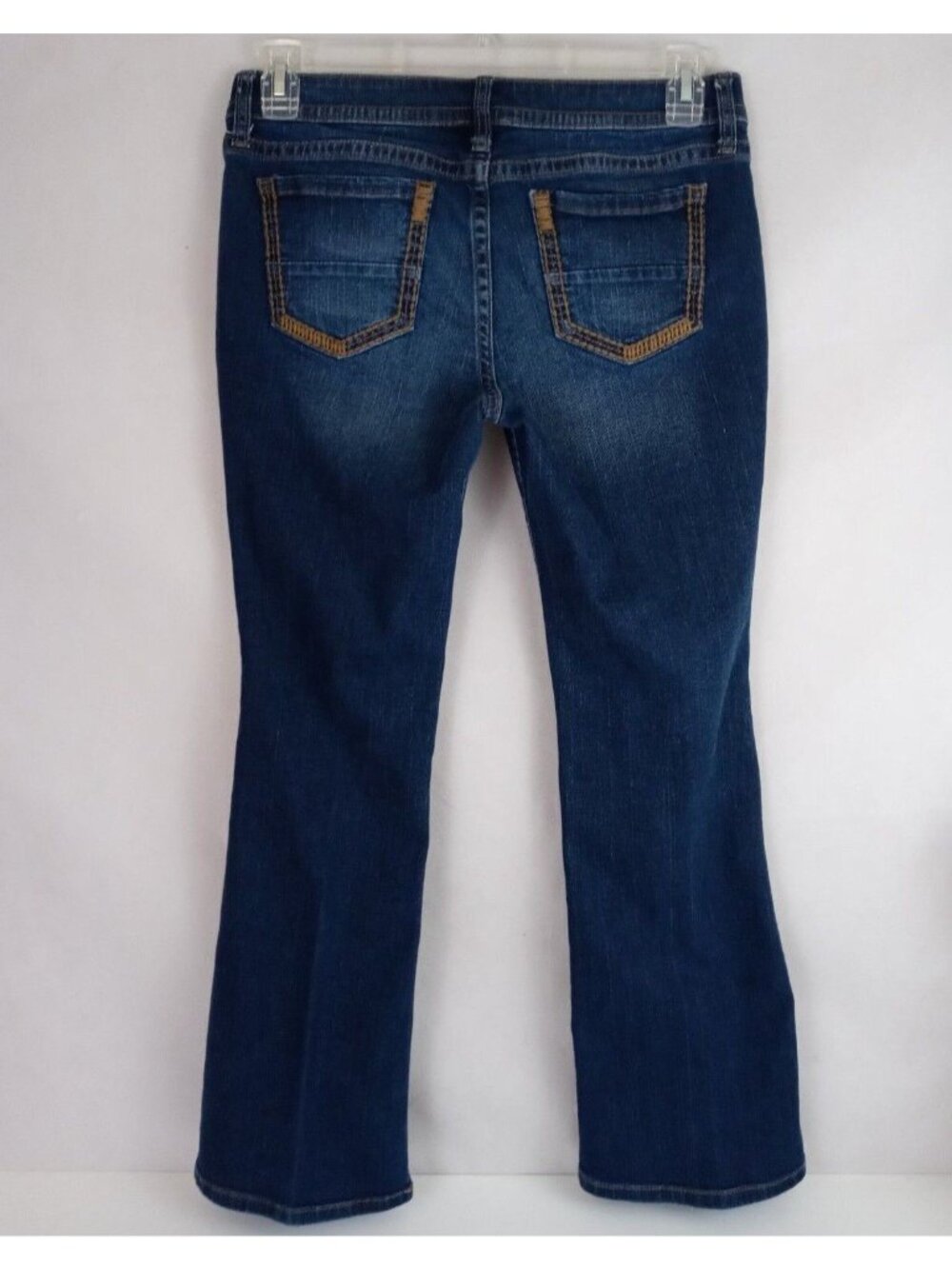 Ana Distressed Whiskered Thick Stitched Bootcut Jeans Size 29/8PS